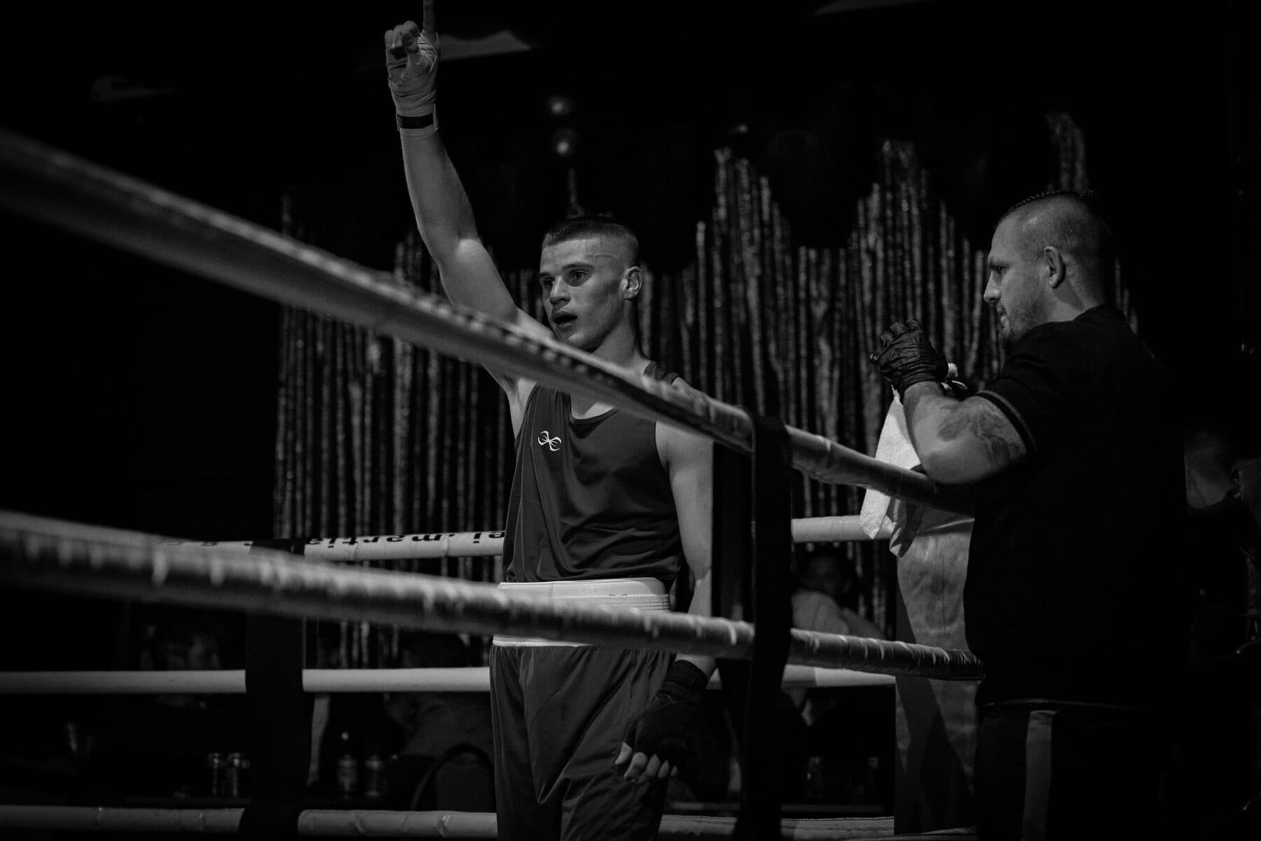 Boxer training in the ring at Legends Gym